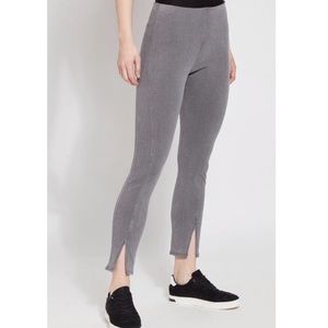NWT Lysse Grey Split Denim Ankle Leggings